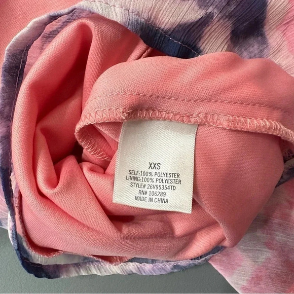 Miami XXS‎ pink blue + white pastel tie dye romper - Picture 6 of 6